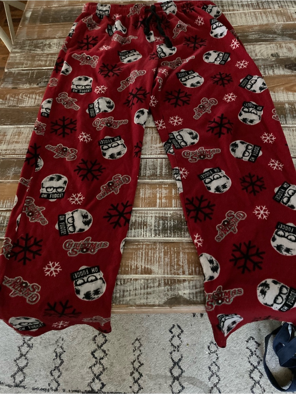 Cozy Red Holiday Fleece Pajama Pants